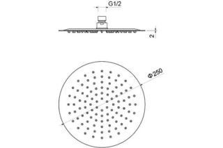 Верхний душ Aquatek AQ2073MB черный